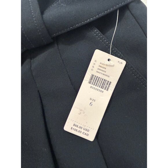 NEW Anthropologie Maeve Relaxed Trouser Shorts 4 NWT navy Size 6 - Picture 9 of 9